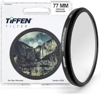 Filtre Polarisant Circulaire Tiffen 77mm Slim - Contrôle Reflets & Contraste