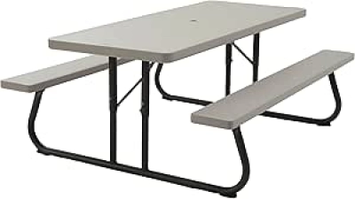 Table de Pique-nique Pliante Lifetime 6 Pieds - Résistante et Durable