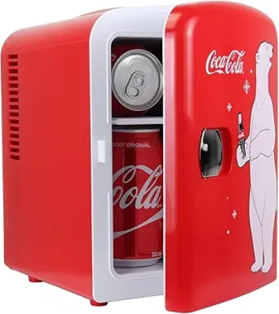 Mini Frigo Coca-Cola Ours Polaire 4L - Réfrigérateur Portable Compact