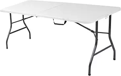Table Pliante 6ft Cosco Blanche - Intérieur/Extérieur Légère et Transportable