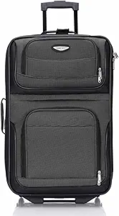 Valise Travel Select Amsterdam 65cm Extensible Grise - Trolley Cabine avec Roulettes