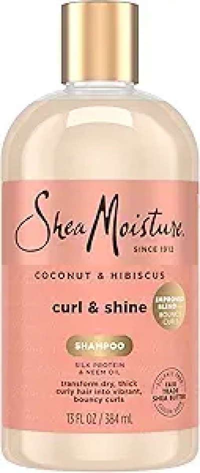SheaMoisture Shampoing Boucles Coconut Hibiscus - Cheveux Bouclés 390ml