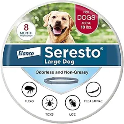 Collier Seresto Anti-Puces et Tiques pour Chiens - Protection 8 Mois