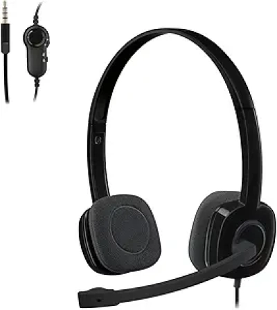 Casque Logitech H151 - Microphone antibruit réglable pour PC/Mac/Smartphone