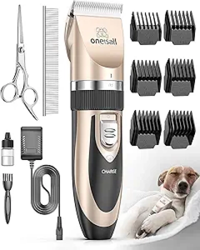 Tondeuse Chien Silencieuse oneisall - Kit Complet Rechargeable sans Fil