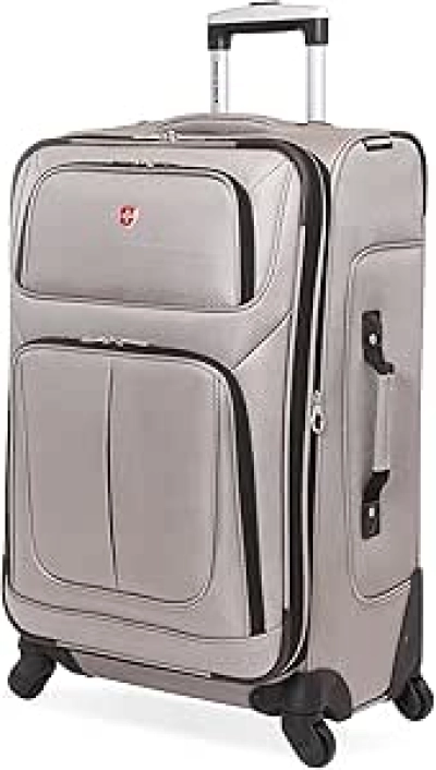 Valise SwissGear Sion 65cm - Bagage Souple Extensible avec Roulettes 360°