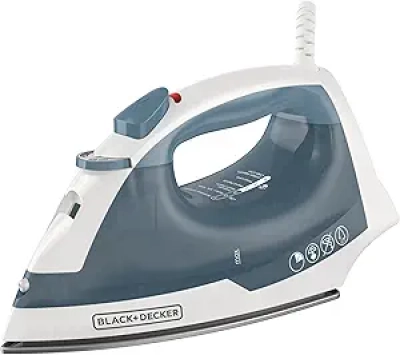 Fer à Repasser Compact BLACK+DECKER 1200W - Semelle Antiadhésive & Arrêt Automatique
