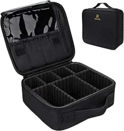 Mallette de Maquillage Professionnelle Relavel - Organiseur Cosmétique Portable avec Compartiments Ajustables