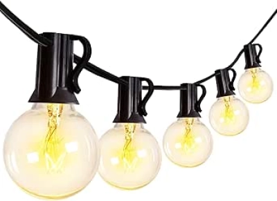 Guirlande Lumineuse Extérieure 25m - 27 Ampoules G40 Connectables Étanche