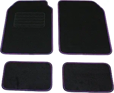 Tapis de Voiture Violet Set 4 Pièces Antidérapant - Universel