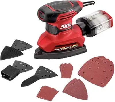Ponceuse Multifonction SKIL SR232301 - 4 en 1 avec Filtre Micro et 12 Disques