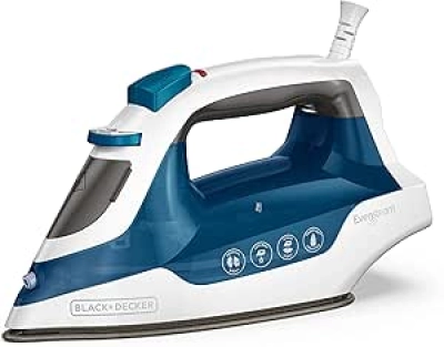 Fer à Repasser Compact BLACK+DECKER IR06V - Vapeur Verticale et Semelle TrueGlide