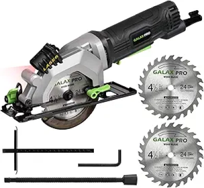 Scie Circulaire GALAX PRO 4Amp 3500RPM - Guide Laser et Lame TCT 24T