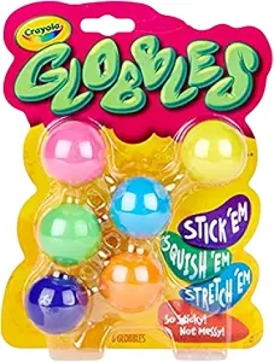 Crayola Globbles - Balles Fidget Sticky Squishy (Pack de 6)