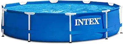 Piscine Hors Sol Intex 28200EH 10 Pieds - Piscine Ronde Métal pour 4 Personnes