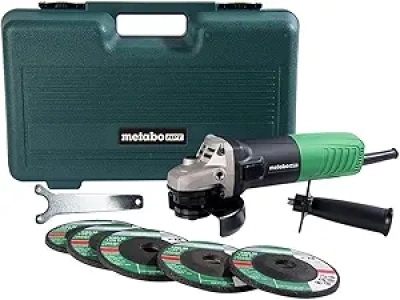Meuleuse d'angle Metabo HPT 4-1/2 pouces - 980W avec 5 disques