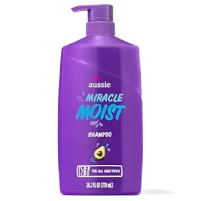 Shampooing Aussie Miracle Moist - Hydratation Intense Tous Types de Cheveux