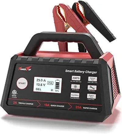 Chargeur Batterie 12V Intelligent TowerTop 25A - Réparation & Maintien Automatique