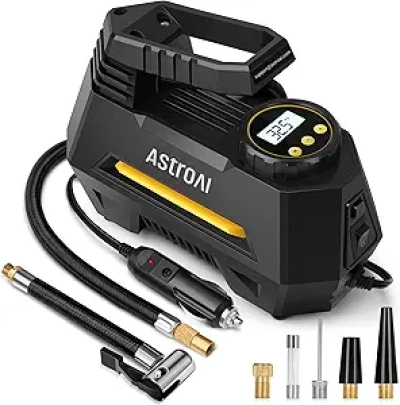 Compresseur d'Air Portable AstroAI 12V - Gonfleur Pneu Voiture avec Écran Digital