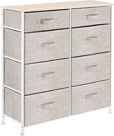 Commode 8 tiroirs mDesign - Meuble rangement chambre et salon