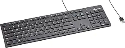 Clavier Filaire QWERTY Amazon Basics Full-Size Noir USB