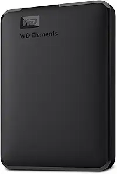 Disque dur externe Western Digital 5TB - USB 3.2 Gen 1 Plug and Play