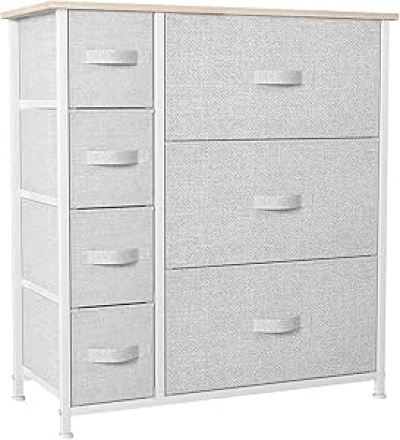 Commode 7 Tiroirs Tissu YITAHOME - Meuble de Rangement Design