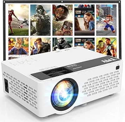 Projecteur Portable 1080P Full HD avec Écran - TMY Mini Projecteur Bluetooth