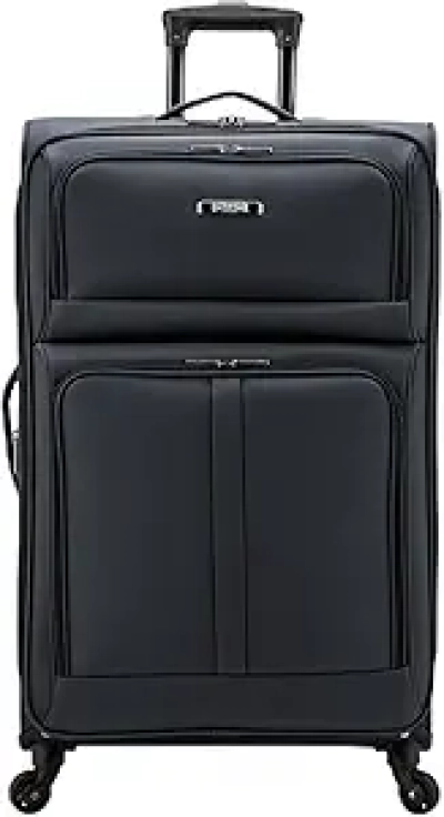 Valise 30 pouces U.S. Traveler Anzio - Nylon balistique extensible gris anthracite