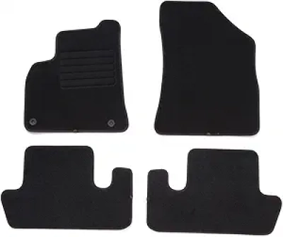 Tapis de sol voiture Peugeot 5008 - Set 4 tapis velours noir antidérapant