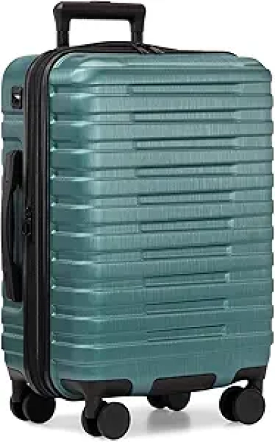 Valise Cabine 55cm U.S. Traveler Boren Expandable - Rigide & Légère avec 8 Roues