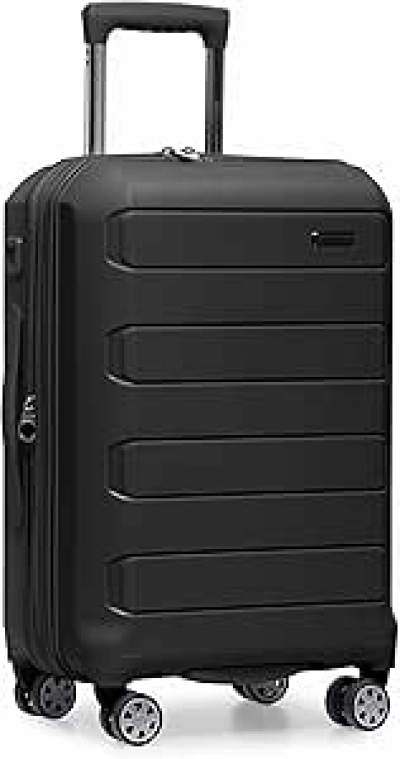 Valise Cabine 55cm Rigide Extensible Traveler's Choice Pagosa - Noire