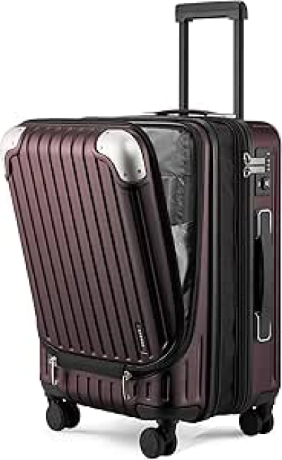 Valise Cabine 20 Pouces LEVEL8 Grace - Extensible, Légère et Homologuée Avion