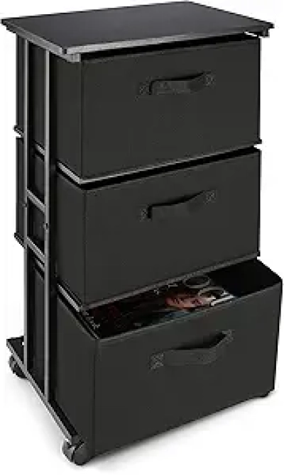 Commode 3 Tiroirs MAX Houser - Meuble de Rangement Vertical Compact