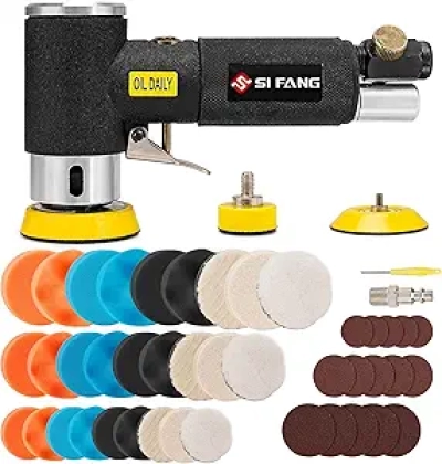 Ponceuse Orbitale Pneumatique SI FANG 1'' 2'' 3'' - Kit Complet 27 Accessoires