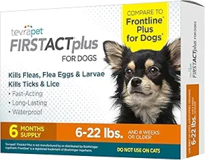 FirstAct Plus Antiparasitaire Chiens 5-22 kg - 6 doses menselles