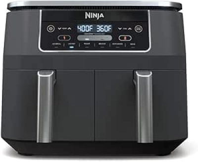 Ninja DZ201 Foodi - Friteuse Air Fryer 8 Quart DualZone avec 2 Paniers