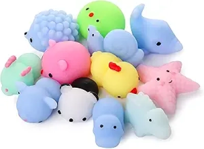 Mr. Pen - Lot de 12 Jouets Squishy Colorés pour Enfants | Anti-Stress