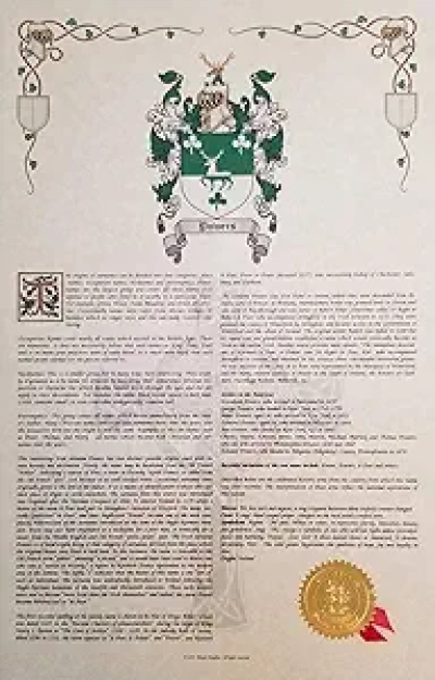 Blason Brouette - Affiche Généalogie 11x17 - Origines Françaises