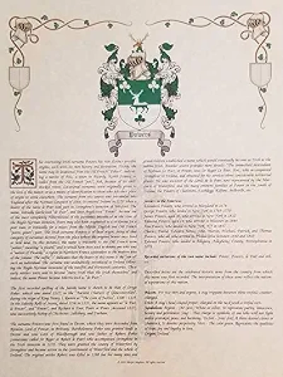 Brouette - Blason, Armoiries et Histoire Généalogique | Impression 8.5x11