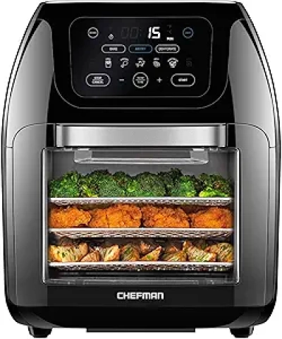 Friteuse Air Chefman 10L Multifonction - Rotisserie, Déshydrateur, Four