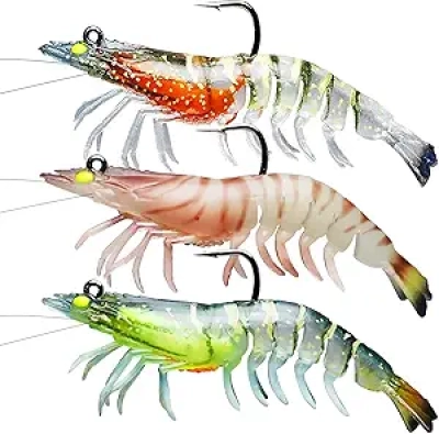 Leurres de Pêche TRUSCEND Easy Catch - Crevettes Réalistes TPE Durable