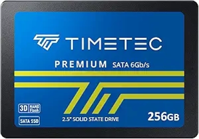 SSD 256GB Timetec 3D NAND SATA III - 550MB/s pour PC et Laptop