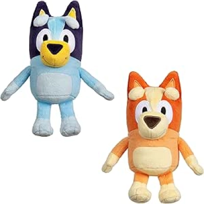 Peluches Bluey et Bingo Lot Exclusif 2-Pack - Jouets Doux Deluxe