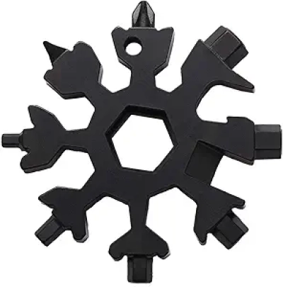 Multi-outil Flocon de Neige 18-en-1 - Tournevis Acier Inoxydable Compact