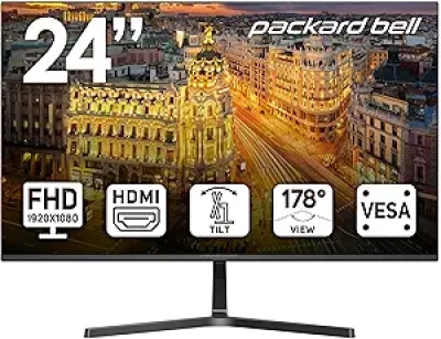 Écran Packard Bell AirFrame 24" FHD 1920x1080 - Moniteur ultrawide pour bureau et gaming