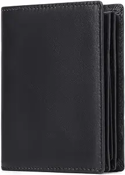 Portefeuille Homme Cuir Véritable 16 Emplacements Cartes - Protection RFID