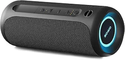 Enceinte Bluetooth Portable Étanche IPX7 - 25W Stéréo, 16H Autonomie, Lights