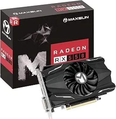 Carte Graphique AMD Radeon RX 550 4GB - GPU Gaming 1080p