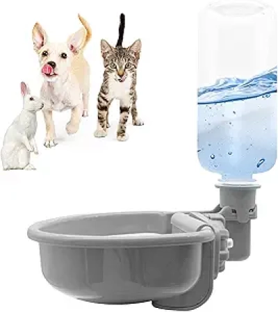 Fontaine eau chat chien 480ml - Distributeur gravité anti-débordement